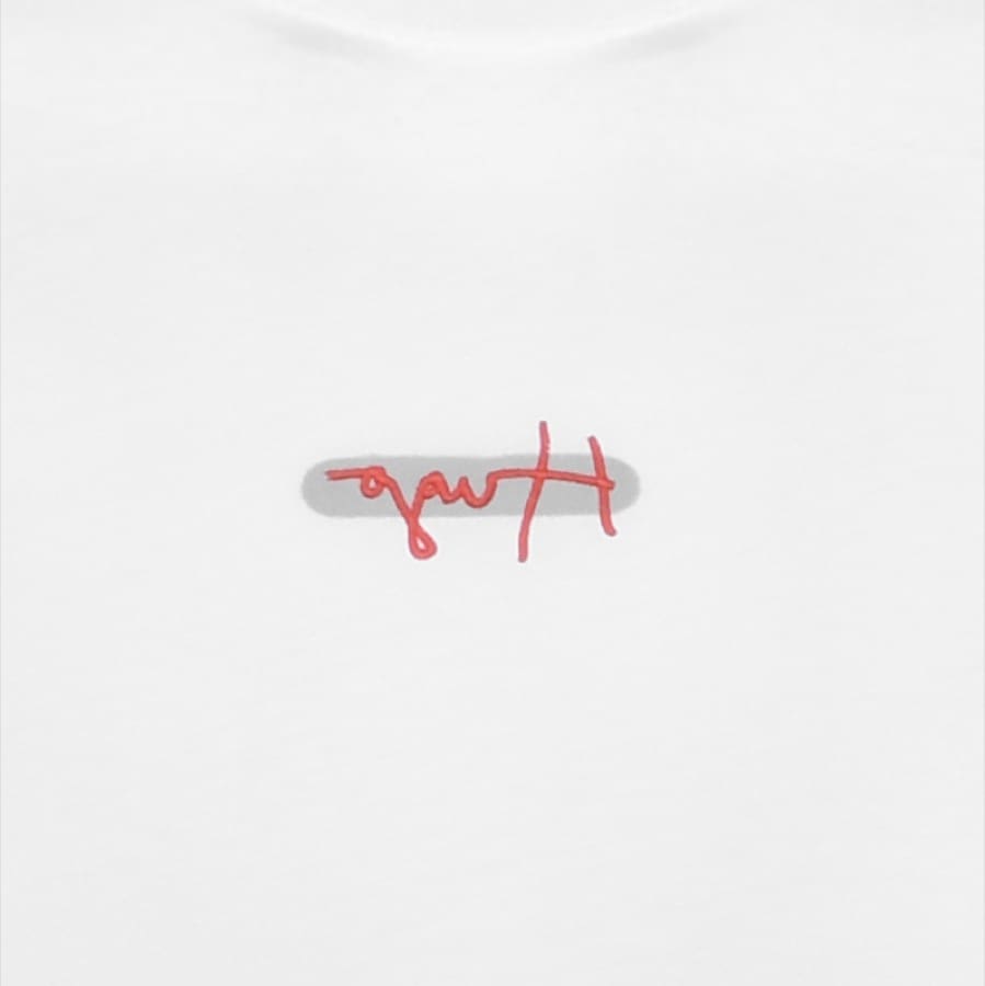 Alternative Image for ProductHUGO Durned Crew Neck T Shirt White3